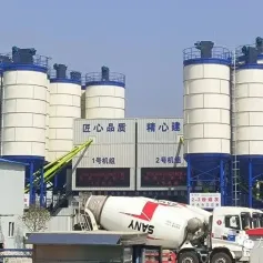 方圆HZS270箱式搅拌站落户“丝路长安”