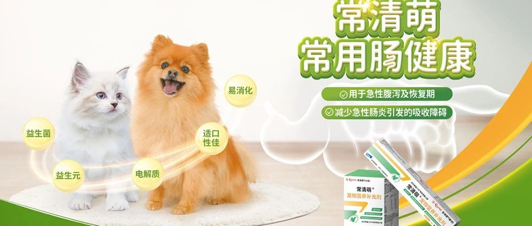常用肠健康-礼蓝中国首款宠物胃肠健康产品常清萌上市