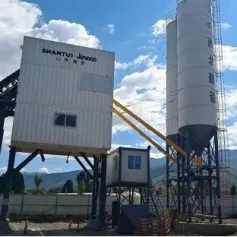 山推建友E5R-180混凝土搅拌站助力机场建设