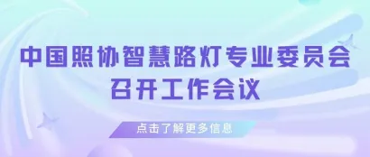 中国照协智慧路灯专业委员会召开工作会议